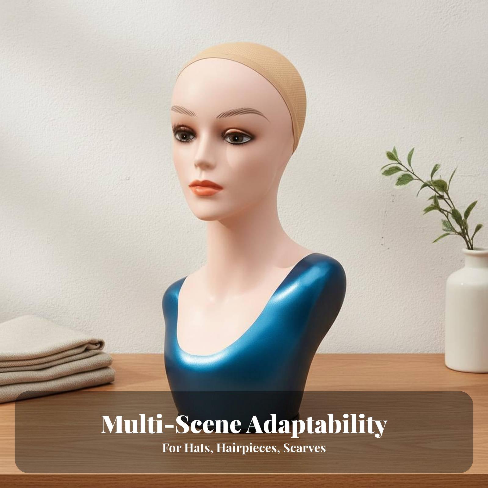 Body Jewelry In Store - Elegant Woman Mannequin Head with Neck