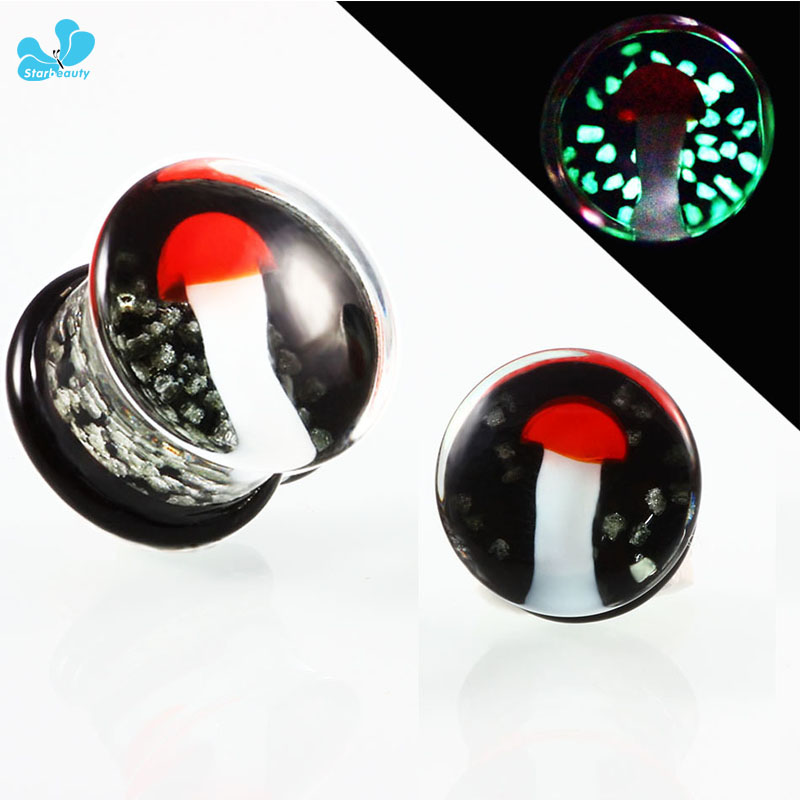 Body Jewelry Brands - New Brand 1Pair Mangic Luminous Mushroom