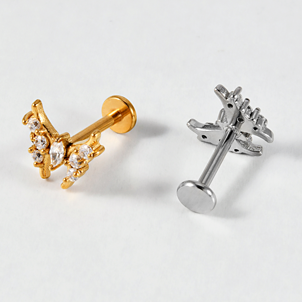 1PC Stainless Steel Lip Studs  - Body Jewelry Cartilage Earrings review and price
