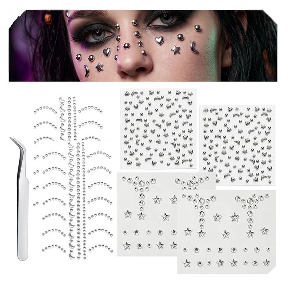 Fake Piercings Balls Stick on  - Body Jewelry And Piercing review and price