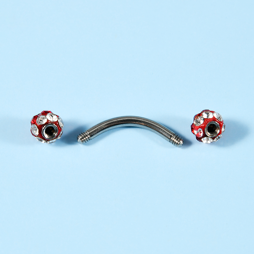 1/5/7PCS Surgical Steel Rhines - Eyebrow Curved Barbell review and price