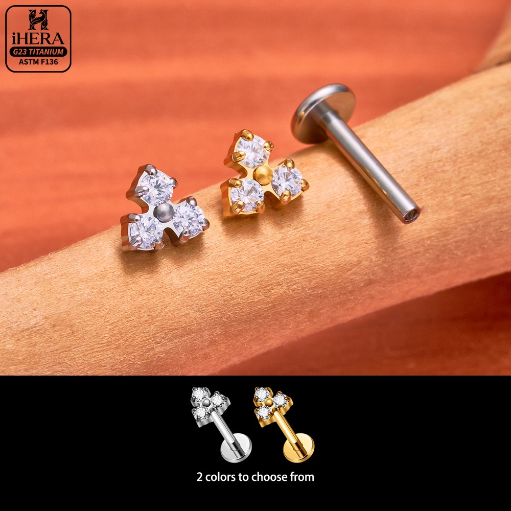 ASTM F136 Titanium Curved Clus - Cluster Stud Ear review and price
