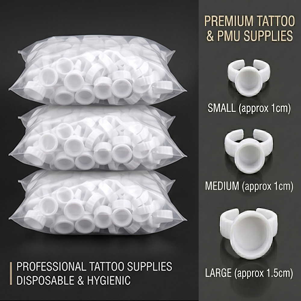 Tattoo Ink Ring Cups Disposabl - Body Jewelry Tattoo review and price
