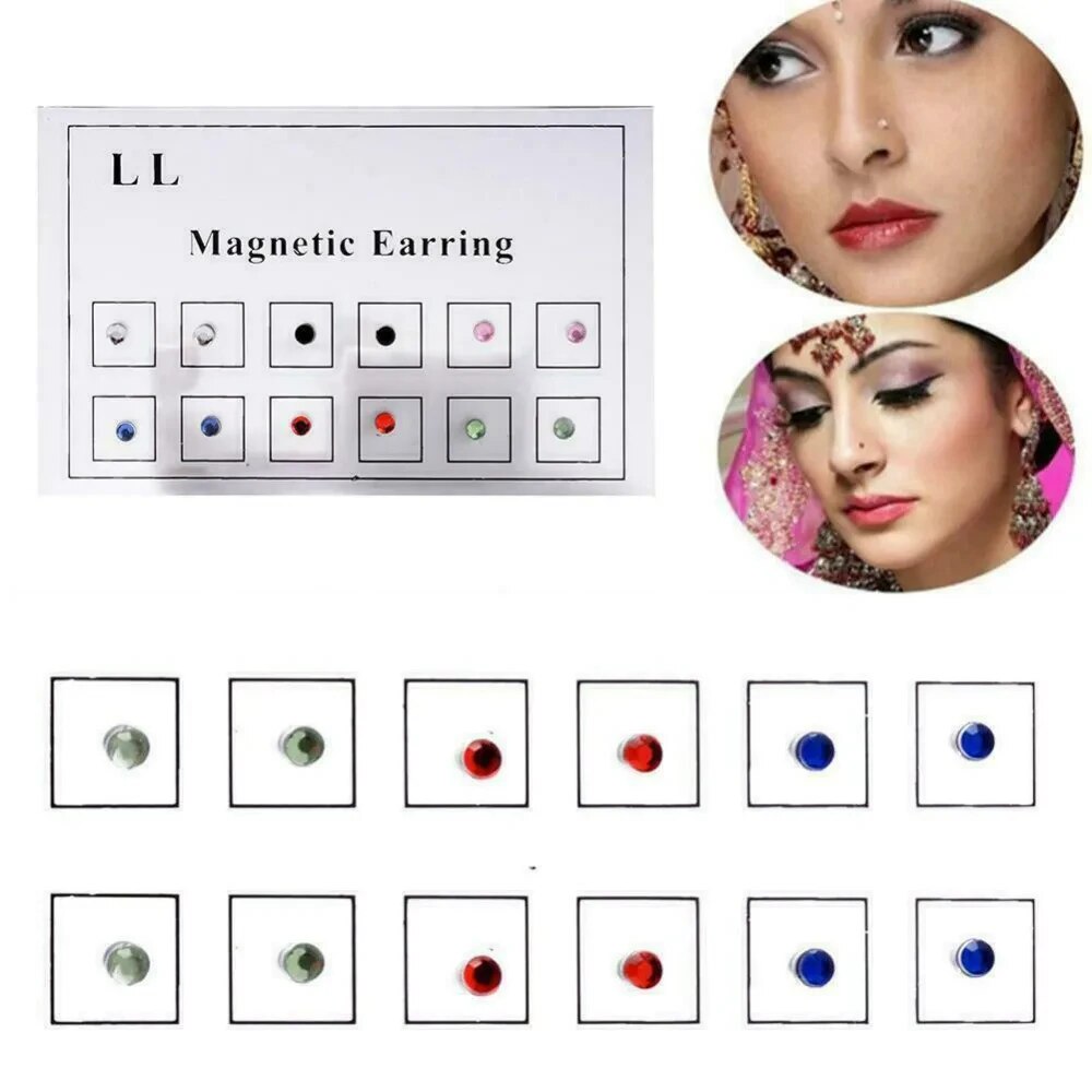 12PCS/Card Fake Cheater Non Pi - Body Jewelry Cartilage Earrings review and price