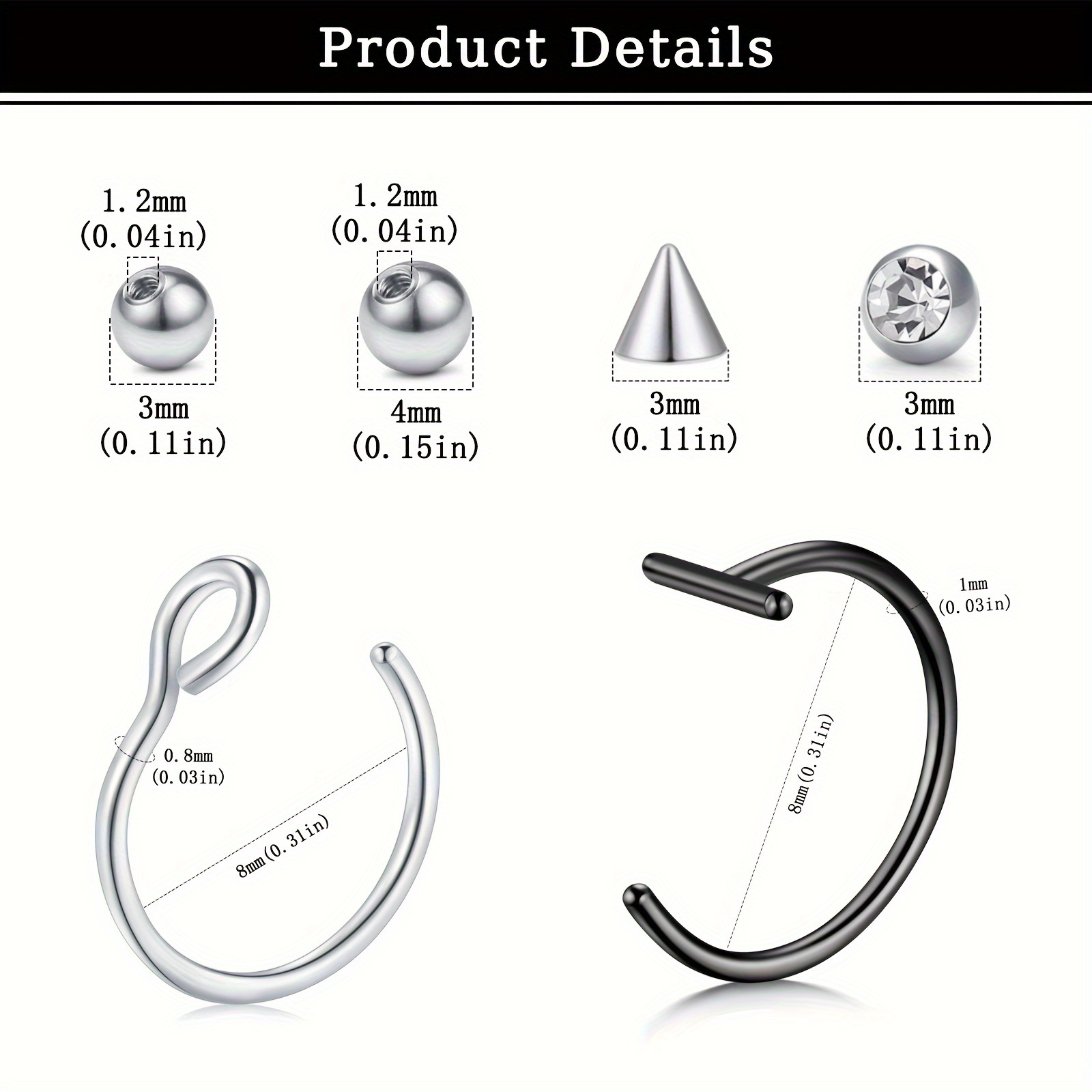 Fake Piercings Fake Lip Ring F - Body Jewelry And Piercing review and price