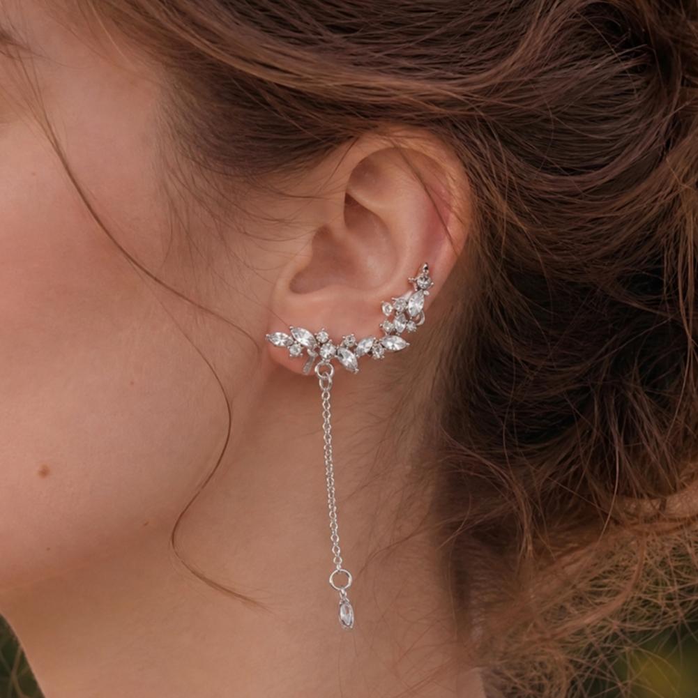 Long Tassel Earrings Diamond F - Cluster Stud Ear review and price