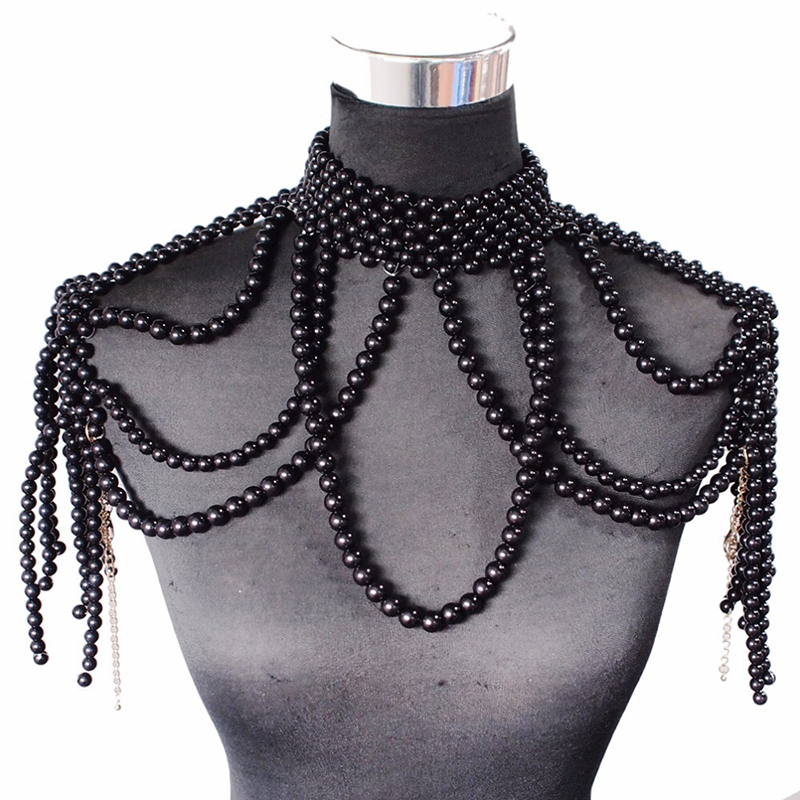 Fashion pearl shoulder chain j - Body Jewelry Brands review and price