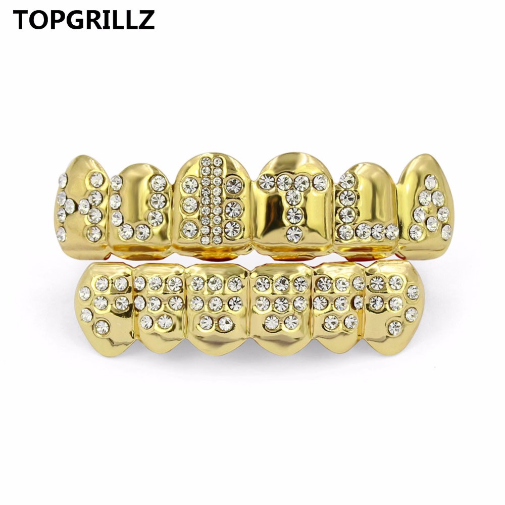 TOPGRILLZ Gold Color Plated Ic - Body Jewelry Gold Plated review and price