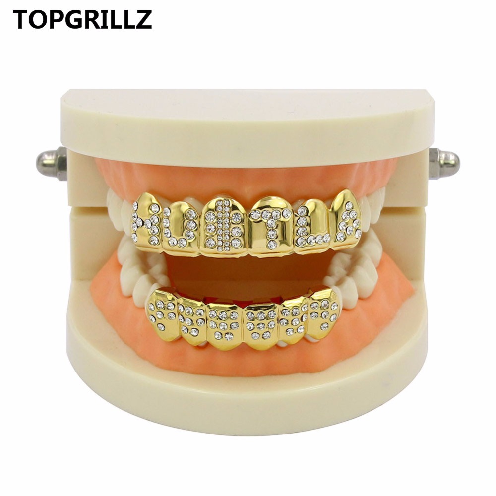 TOPGRILLZ Gold Color Plated Ic - Body Jewelry Gold Plated review and price