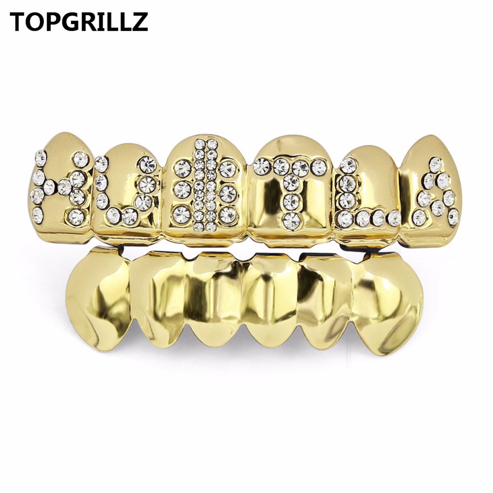 TOPGRILLZ Gold Color Plated Ic - Body Jewelry Gold Plated review and price