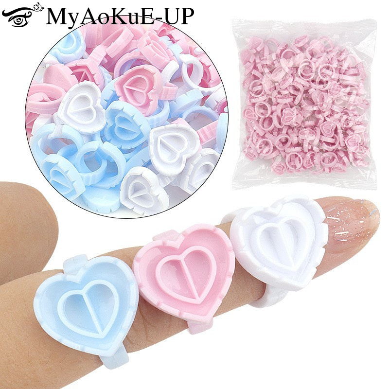 100Pcs Disposable Glue Ring Ho - Body Jewelry Tattoo review and price