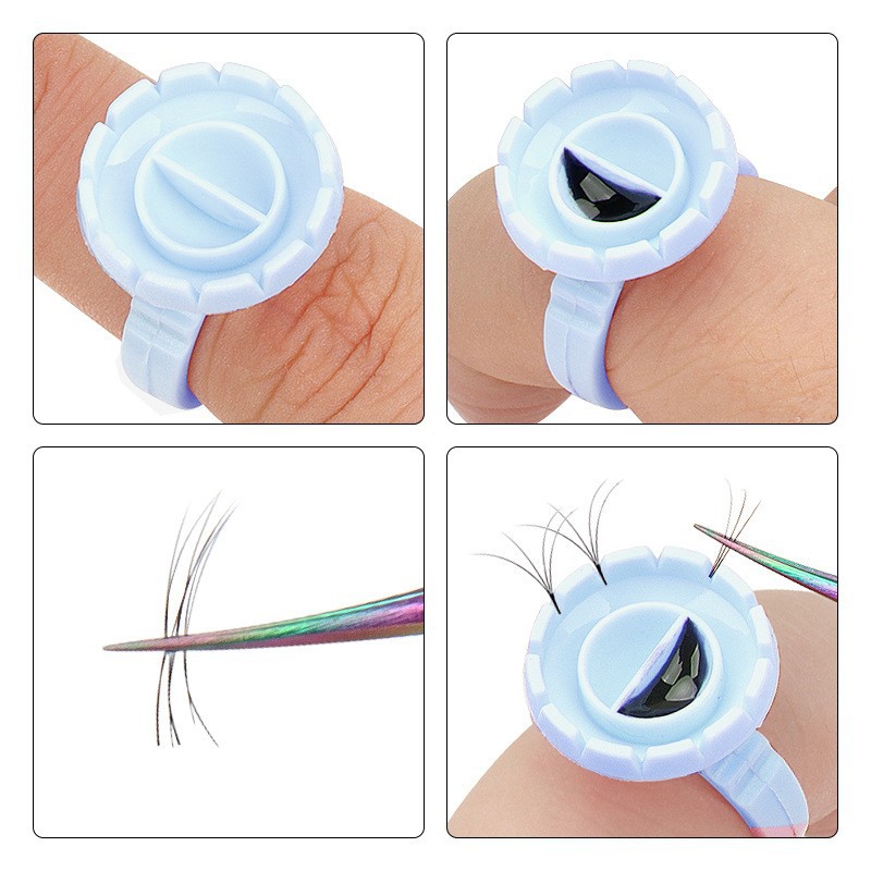 100Pcs Disposable Glue Ring Ho - Body Jewelry Tattoo review and price