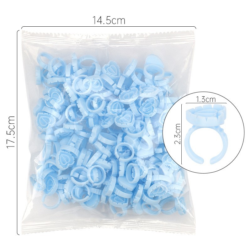 100Pcs Disposable Glue Ring Ho - Body Jewelry Tattoo review and price