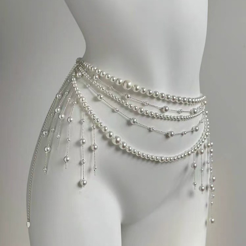 Ladies' Waist Chain Pearl Mult - Body Jewelry Brands review and price