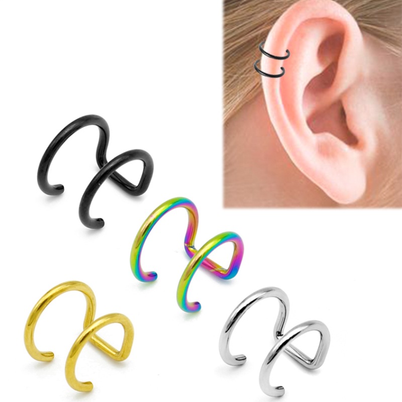 2Pcs 316L Stainless Steel Clip - Body Jewelry Cartilage Earrings review and price