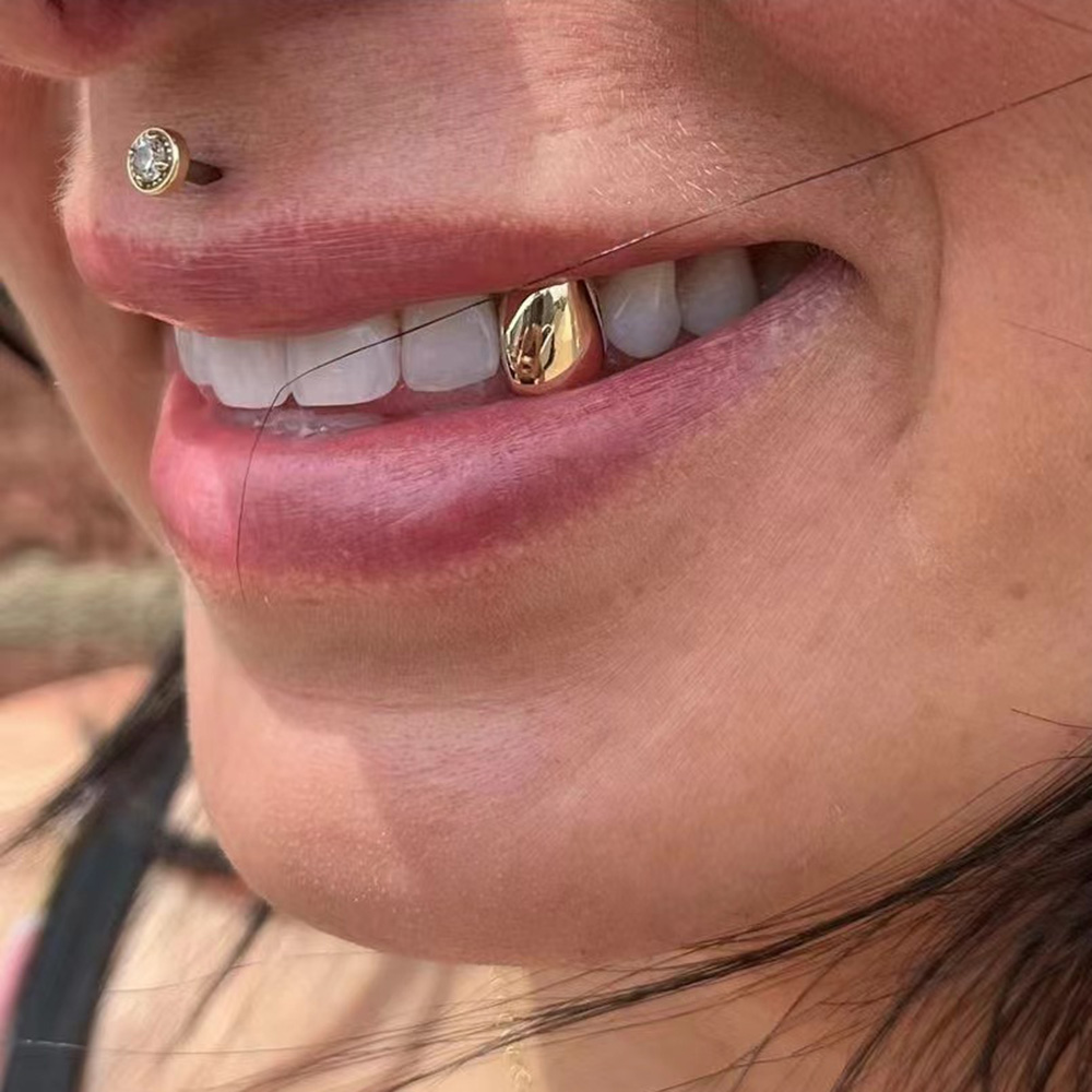 RACHELZ HipHop Classic Single  - Body Jewelry Gold Plated review and price