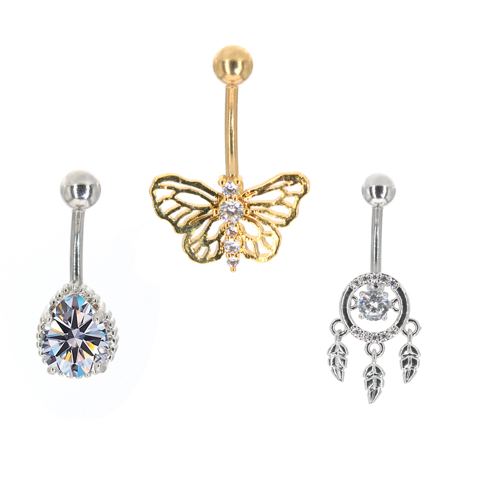 1Pc Butterfly Sexy Dangling Na - Body Jewelry Brands review and price