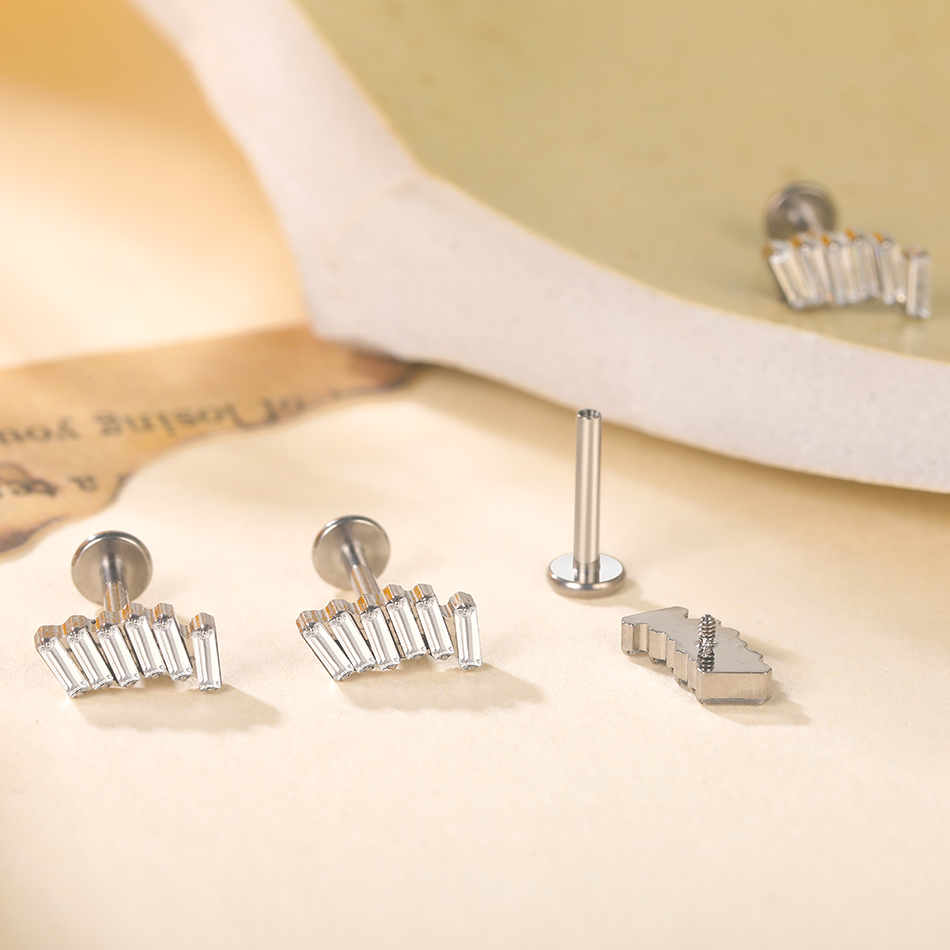 1/5Pcs G23 Titanium Ear Labret - Cluster Stud Ear review and price