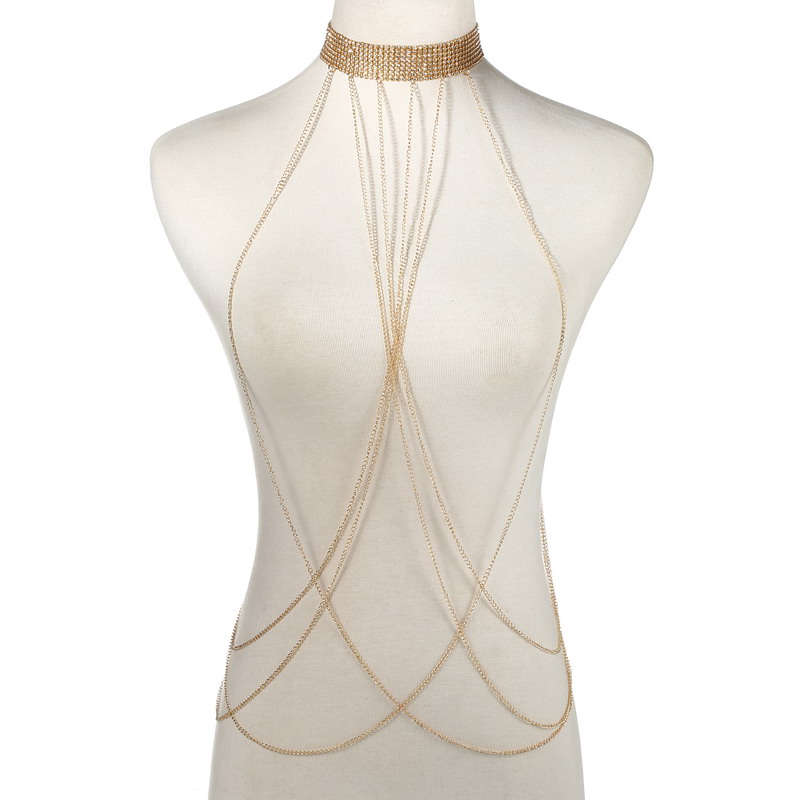 Gold Color Body Chain Women  R - Body Jewelry For Sale review and price