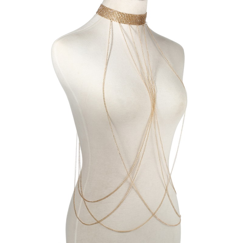 Gold Color Body Chain Women  R - Body Jewelry For Sale review and price