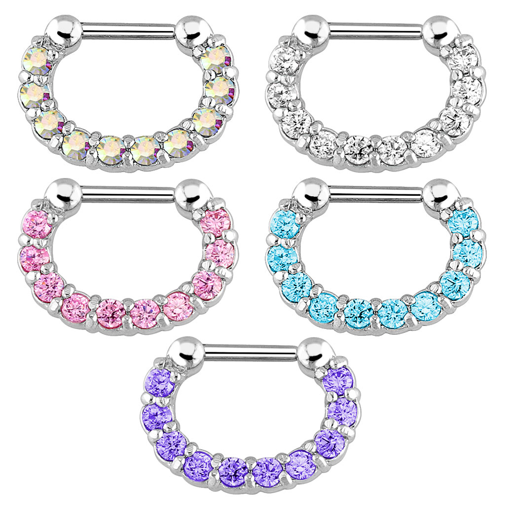 1pcs Hoop Clip On Nose Septum  - Body Jewelry And Piercing review and price