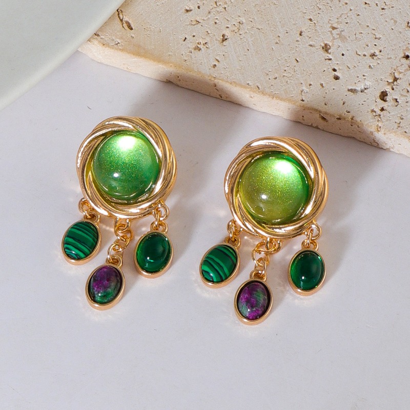 Colorful Glass Crystal Earring - Body Jewelry Brands review and price