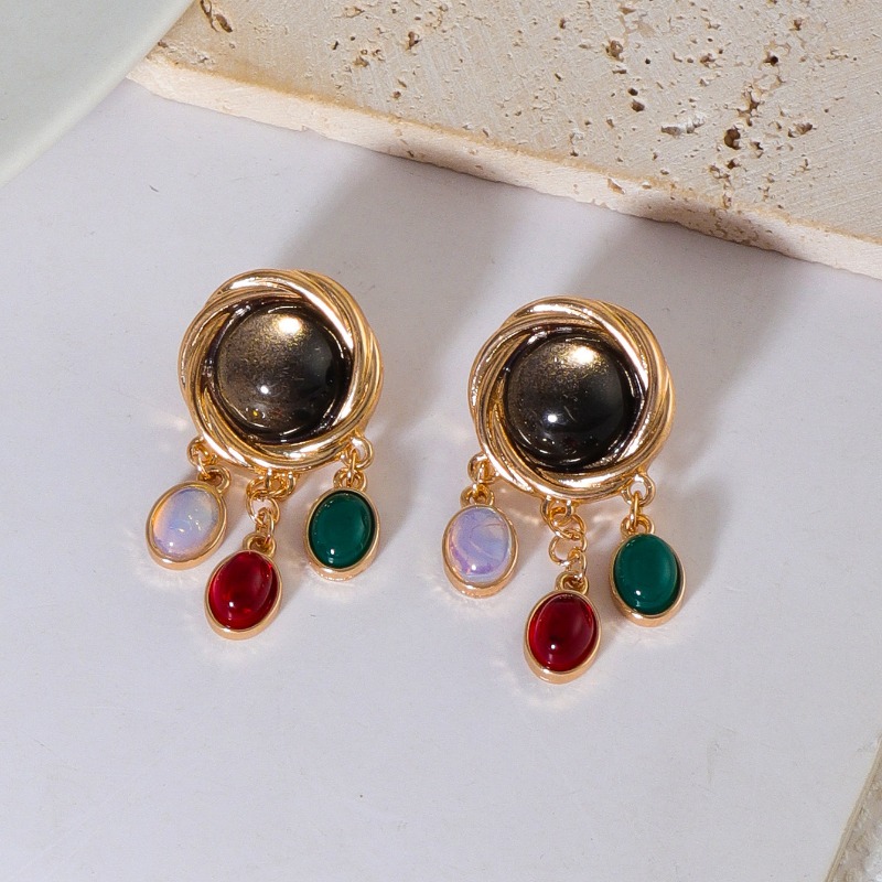 Colorful Glass Crystal Earring - Body Jewelry Brands review and price