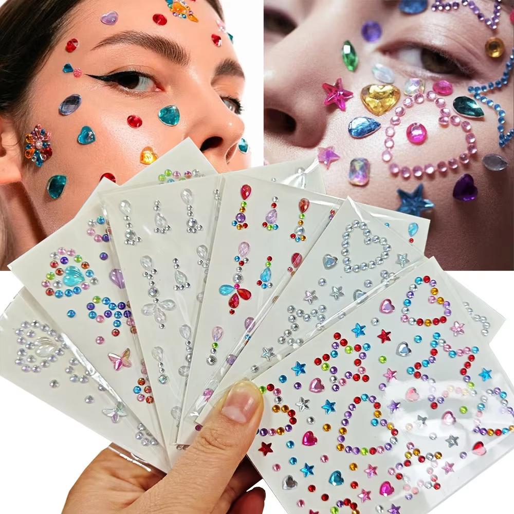 1 Sheet Colorful Bow/Star/Hear - Body Jewelry Tattoo review and price
