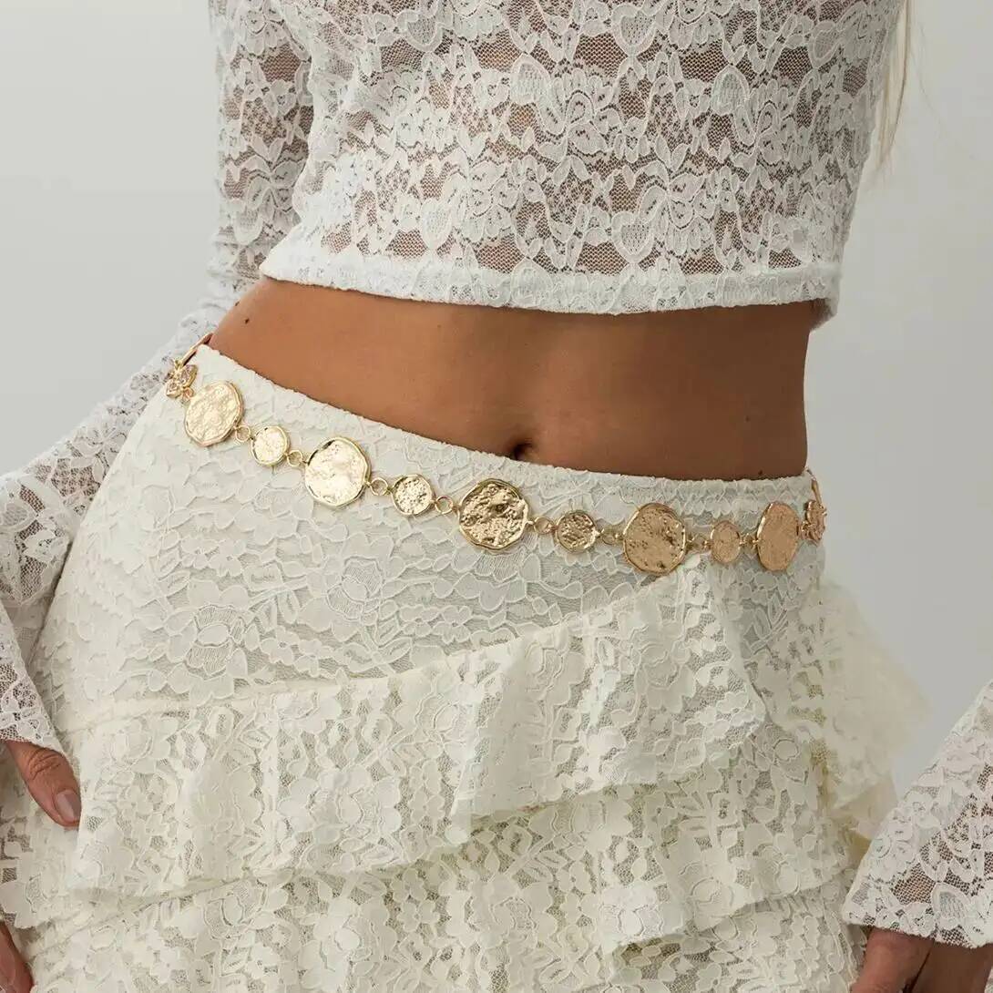 Punk Gold Color Round Belly Wa - Body Jewelry Dress review and price