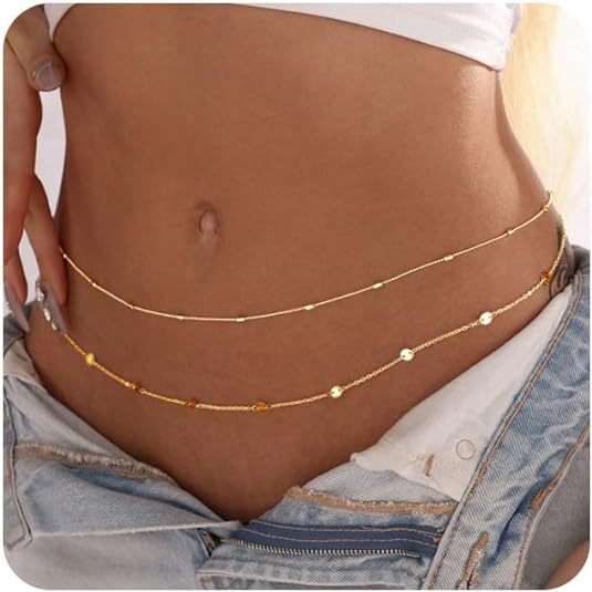 Women Waterproof Body Chain 18 - Body Jewelry Gold Plated review and price