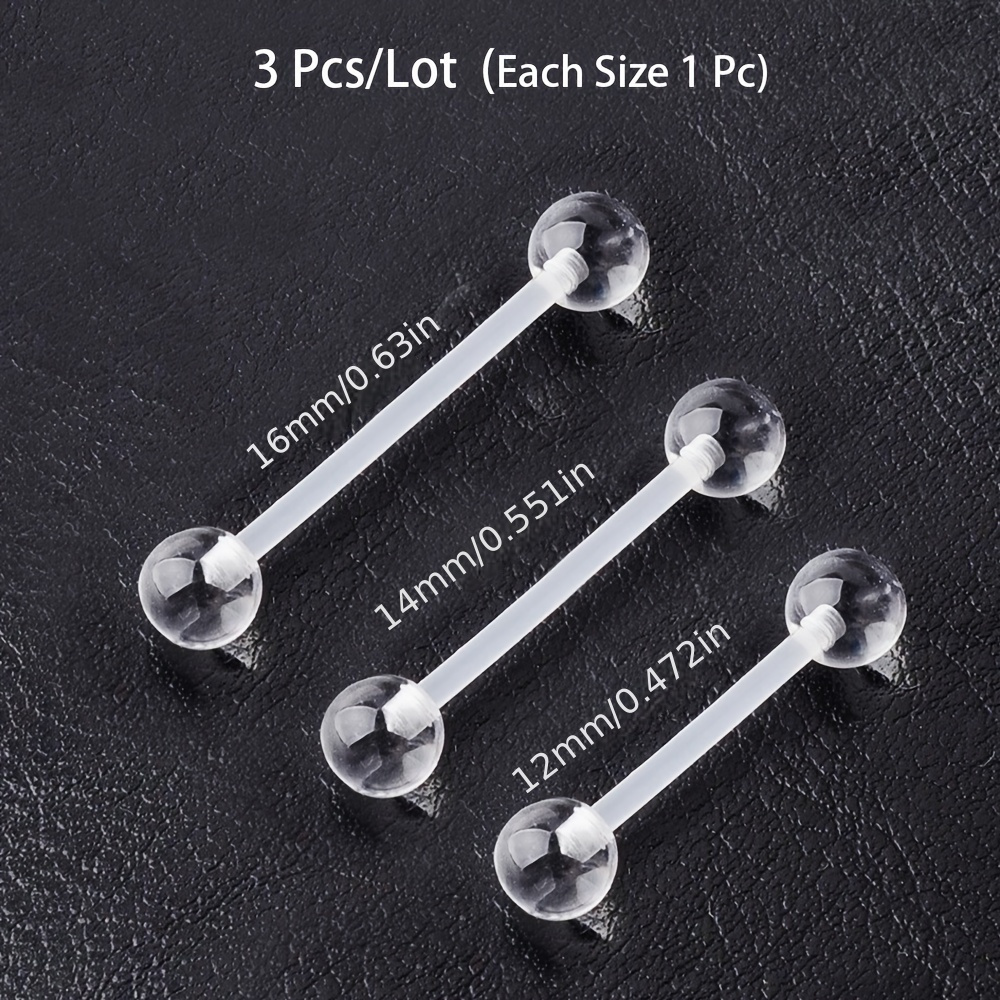 3pcs/Set (Each Size 1pc) Soft  - Body Jewelry In Store review and price