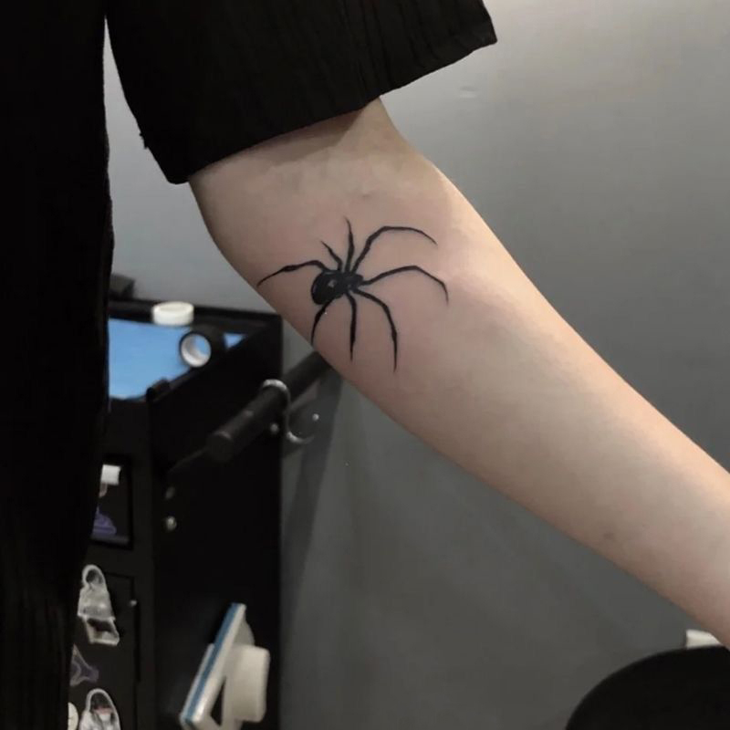 1 Sheet Spider Waterproof Temp - Body Jewelry Tattoo review and price