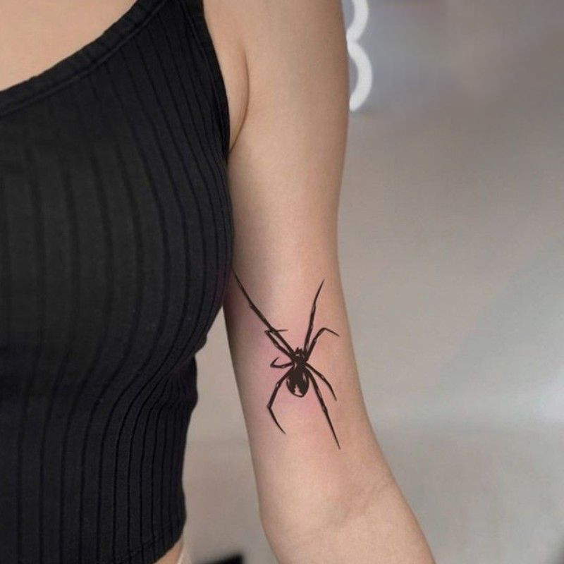 1 Sheet Spider Waterproof Temp - Body Jewelry Tattoo review and price