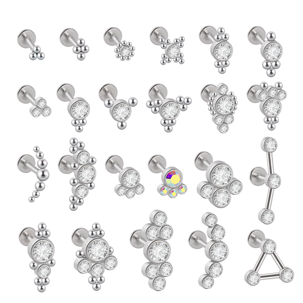 1PC Black Gold Silver Color St - Cluster Stud Ear review and price