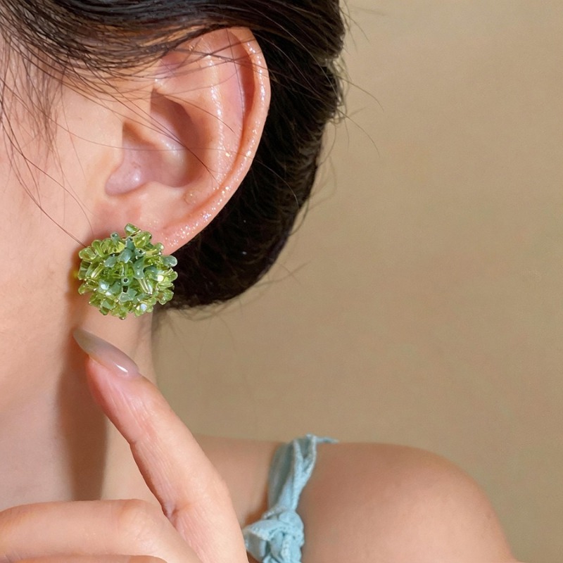 Fresh Handmade Flower Cluster  - Cluster Stud Ear review and price