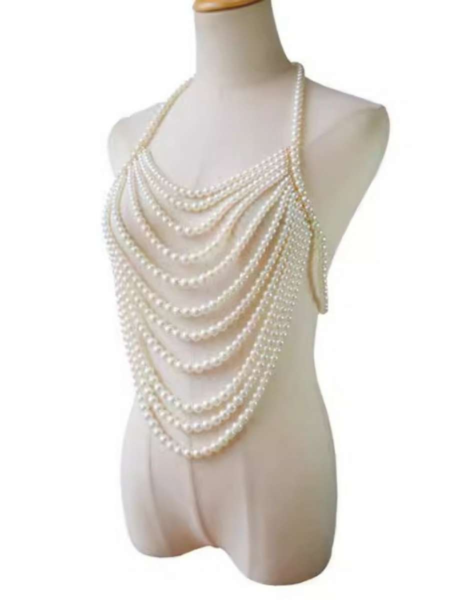 Sexy Multi-Layer Pearl Necklac - Body Jewelry Brands review and price