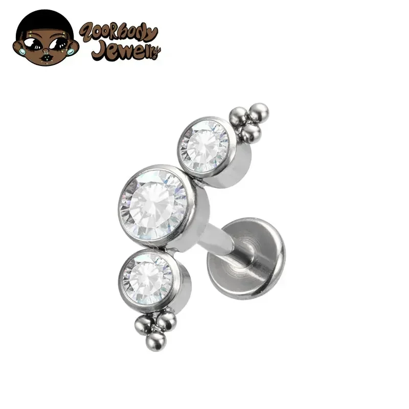 ASTM F136 Titanium Piercing 16 - Cluster Stud Ear review and price