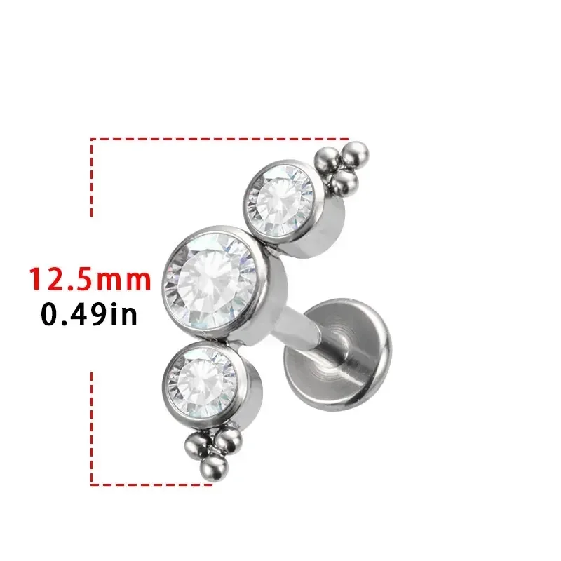 ASTM F136 Titanium Piercing 16 - Cluster Stud Ear review and price