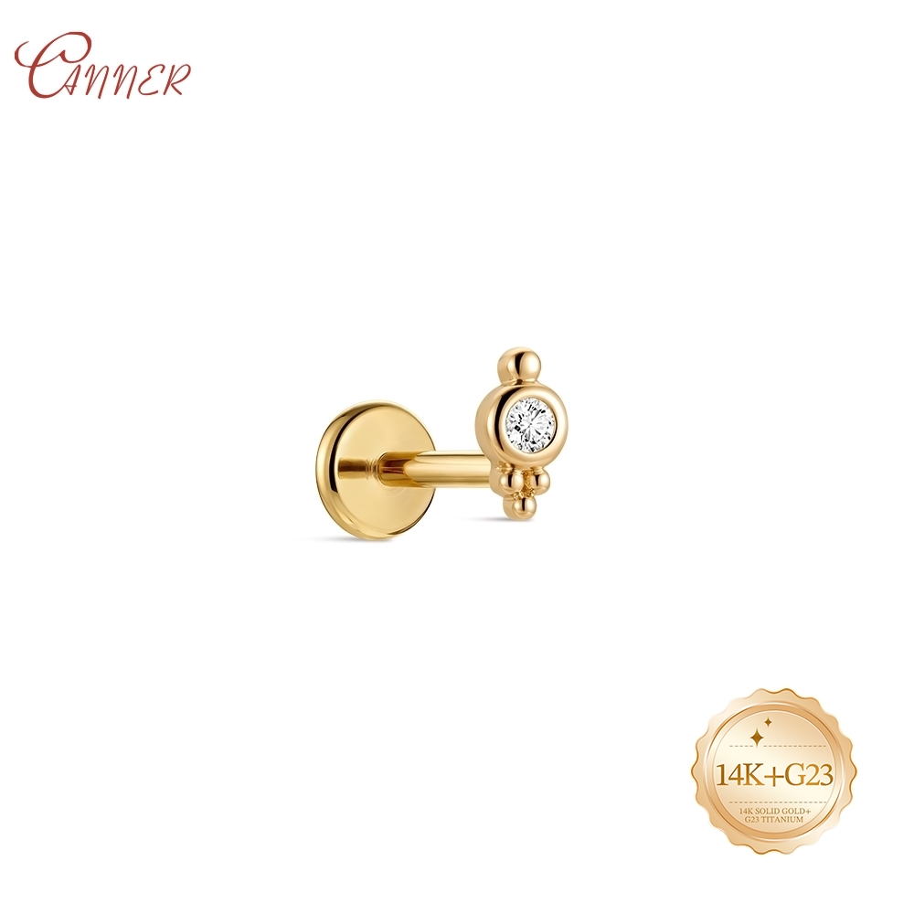 CANNER 14K Solid Gold internal - Cluster Stud Ear review and price