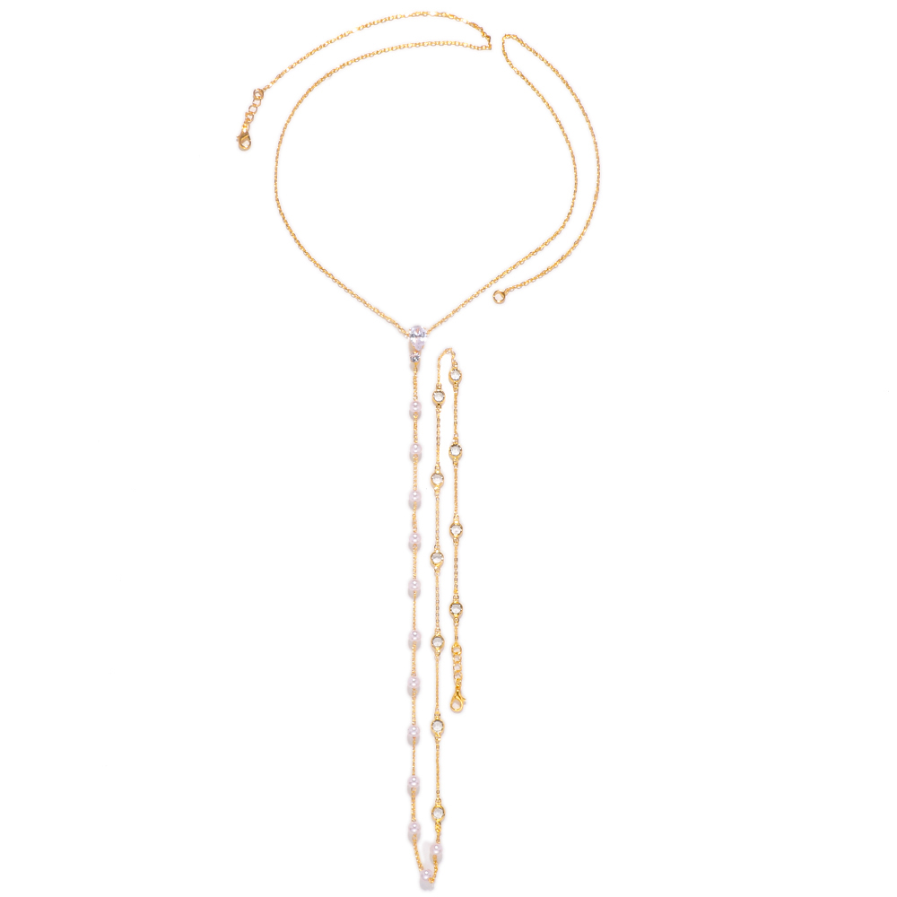 Fashion Bridal Back Chain Jewe - Body Jewelry Dress review and price